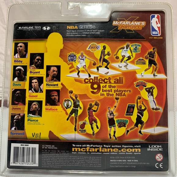 McFarlane Sportspicks: NBA Series 3 Mike Bibby Action Figure - Picture 7 of 7